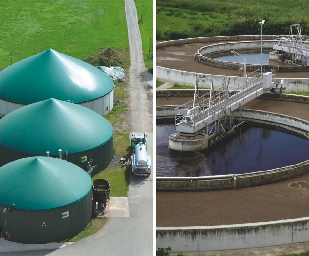 Producción de biogás a partir de residuos orgánicos como solución de energía renovable que impulsa la economía y genera crecimiento empresarial sostenible.